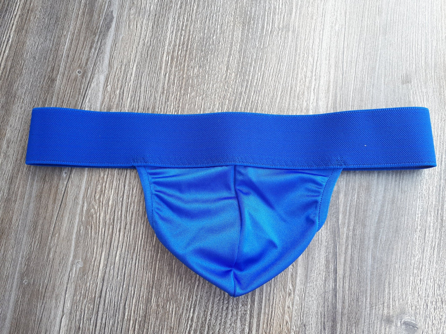 Thong fetisch ouvert Silikon Cockring Polos royalblau wetlook Spielhose open Butt Suspensorium Push Up - SEXSENSE