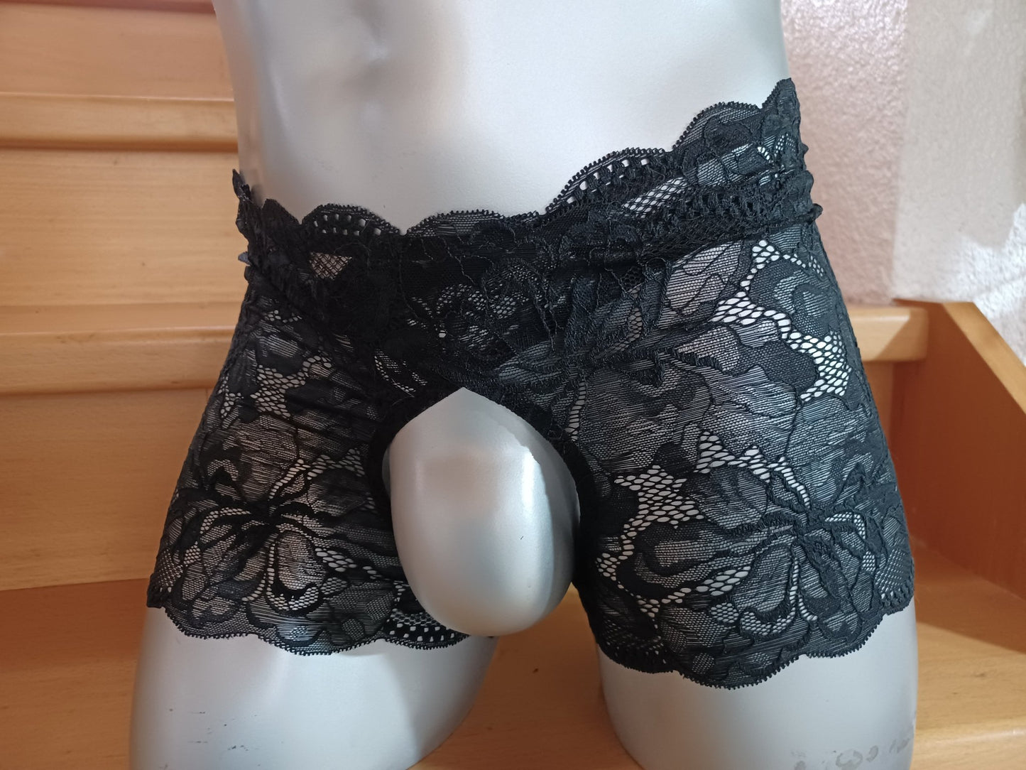 Herren Straps Stay Hip halterlos ouvert Strumpfbänder elastische Spitze schwarz Fetisch Gay - SEXSENSE