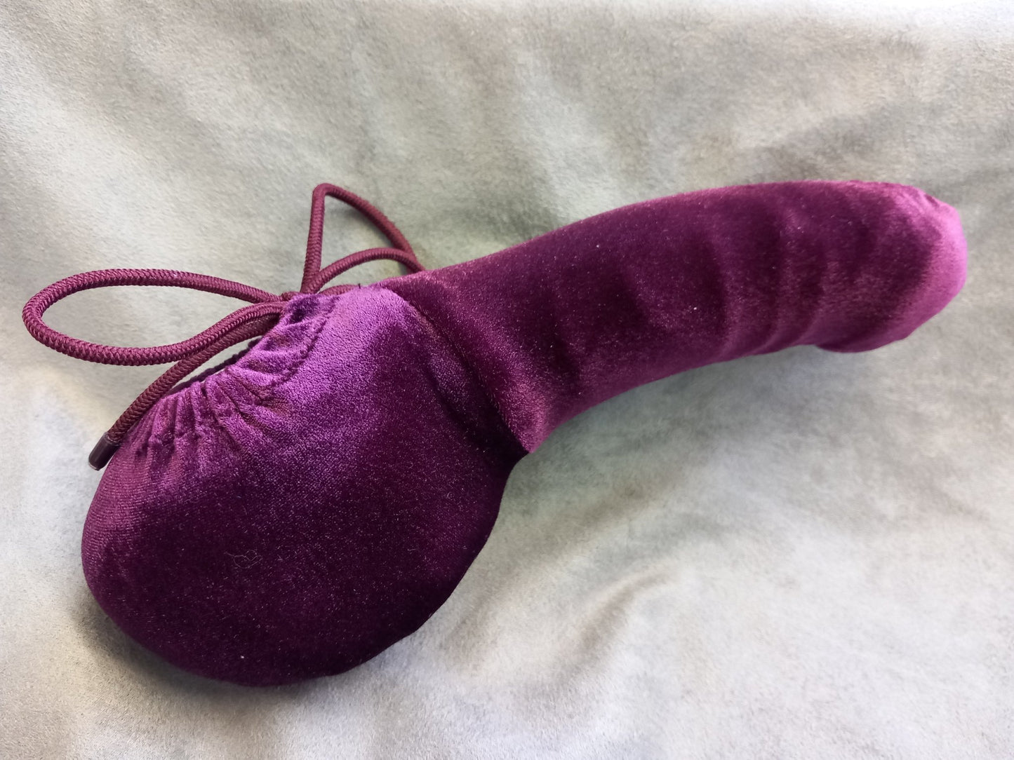 Penissocke Lümmeltüte Juwelensäckchen Beerenfarbener Samt mit Sleeve elastische Lycra - SEXSENSE