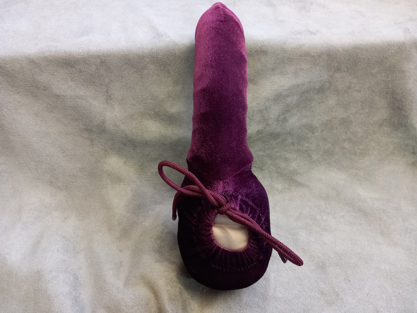 Penissocke Lümmeltüte Juwelensäckchen Beerenfarbener Samt mit Sleeve elastische Lycra - SEXSENSE