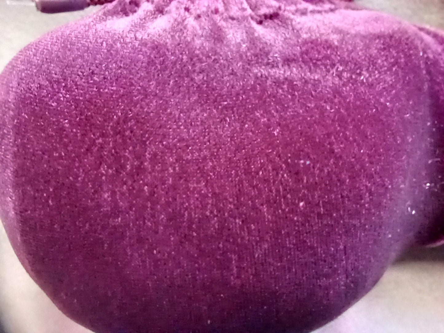 Penissocke Lümmeltüte Juwelensäckchen Beerenfarbener Samt mit Sleeve elastische Lycra - SEXSENSE