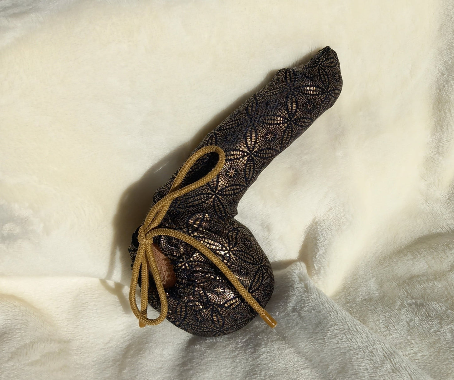 Penissocke Lümmeltüte Juwelensäckchen Bronze mit geometrischem Muster Onsleeve Willypyjama - SEXSENSE