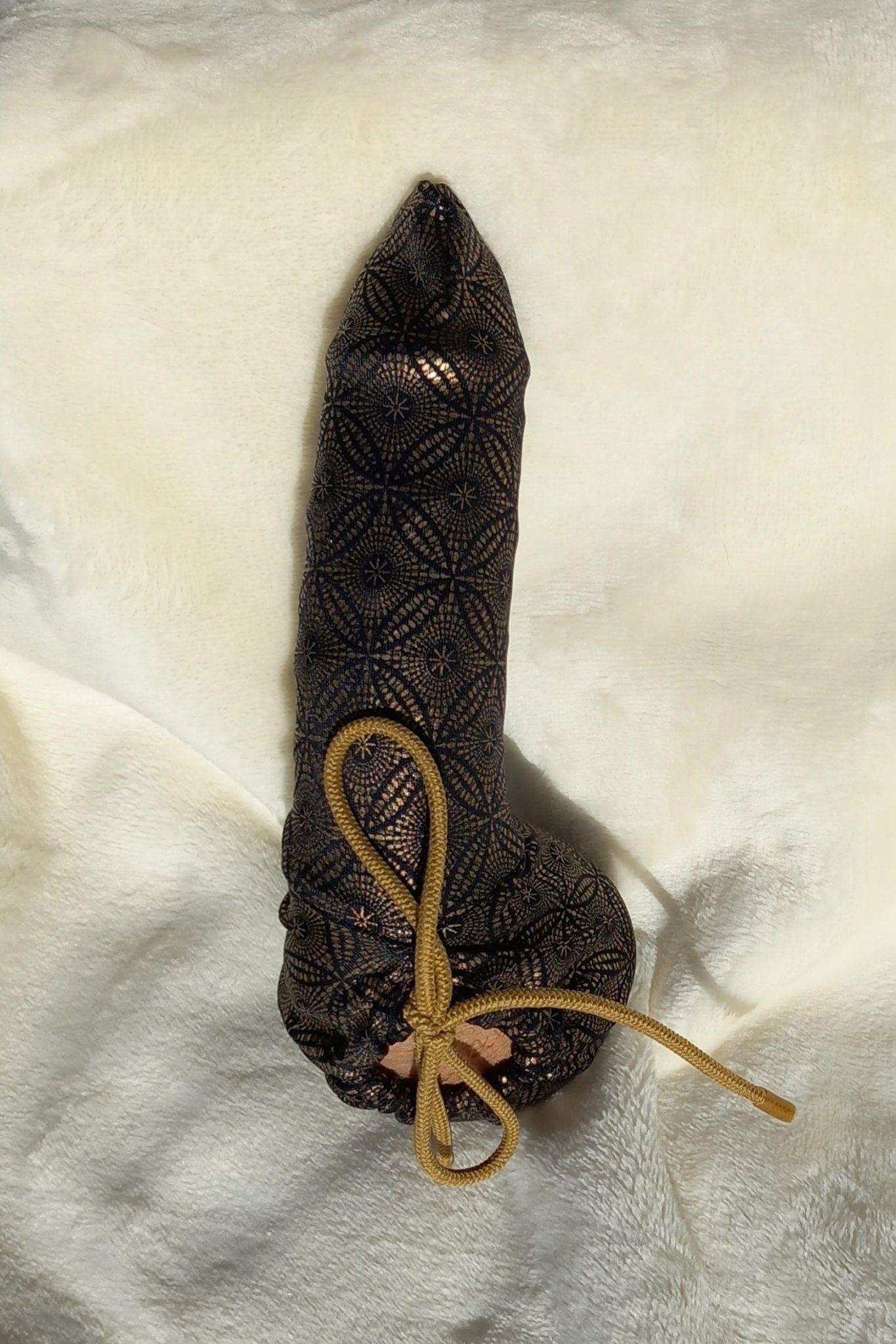 Penissocke Lümmeltüte Juwelensäckchen Bronze mit geometrischem Muster Onsleeve Willypyjama - SEXSENSE