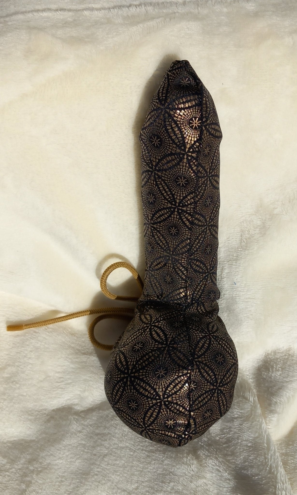 Penissocke Lümmeltüte Juwelensäckchen Bronze mit geometrischem Muster Onsleeve Willypyjama - SEXSENSE