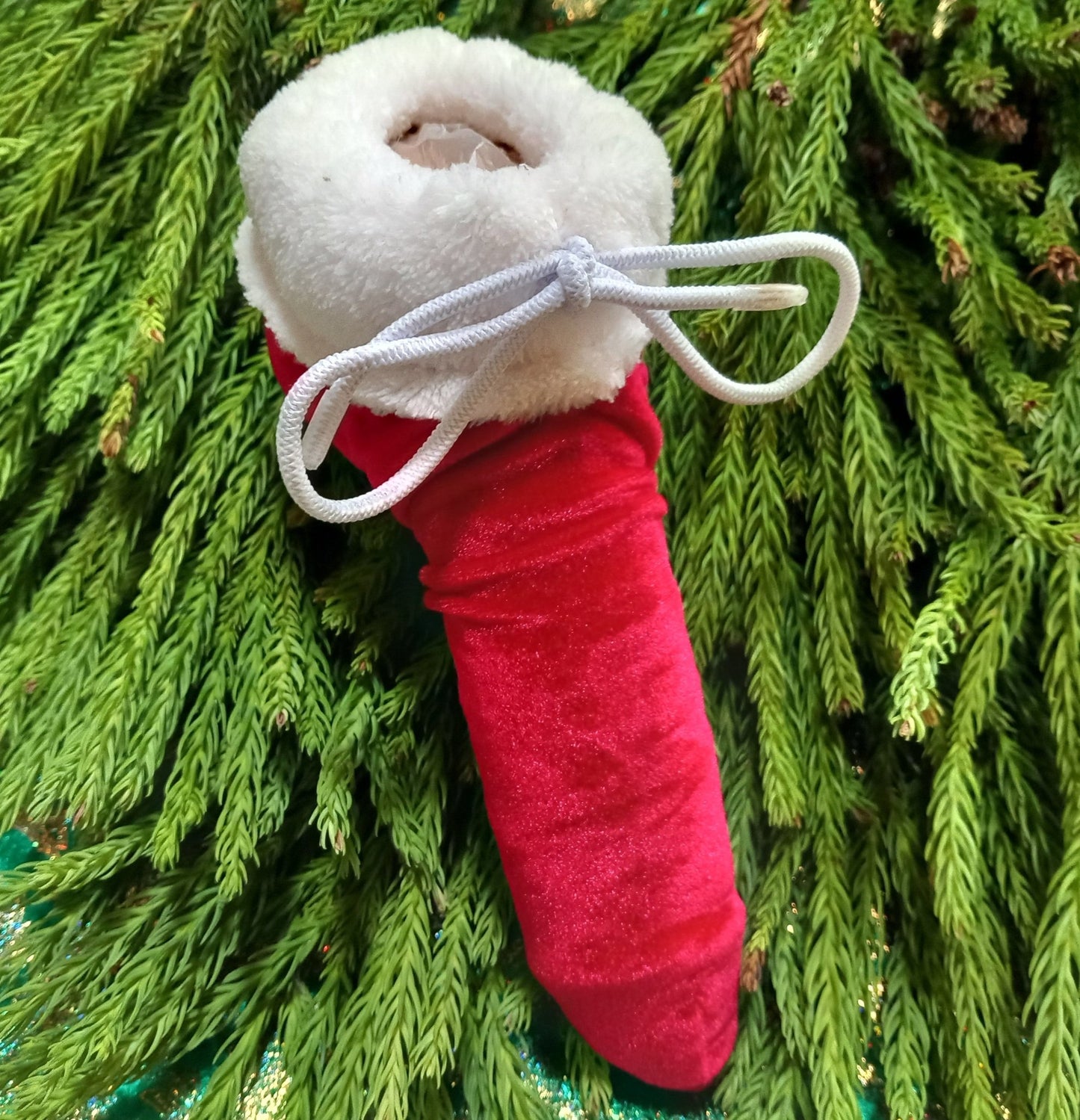 Weihnachts - Pyjama Nikolaus - Willy Santa Claus - Juwelensäckchen Eierwärmer Nusstüte X - Mas Socke - SEXSENSE