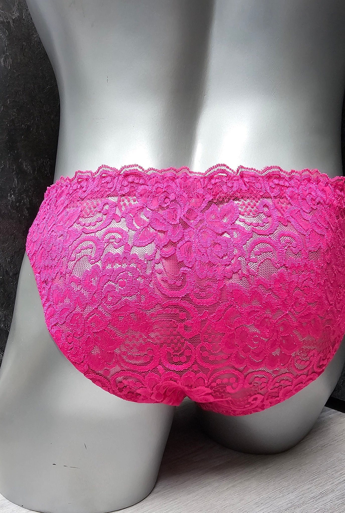 Herren Spitzen Slip Hipster Pink Femboy - SEXSENSE