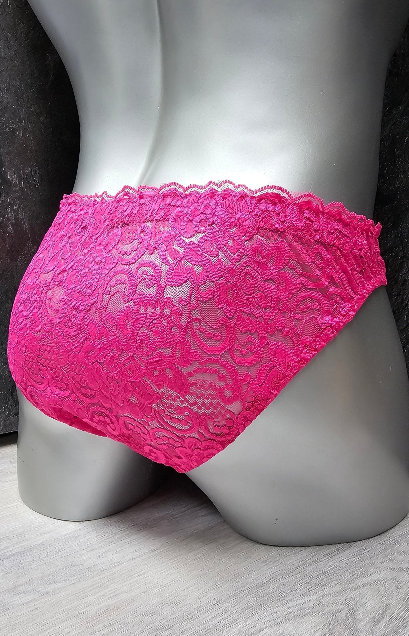 Herren Spitzen Slip Hipster Pink Femboy - SEXSENSE