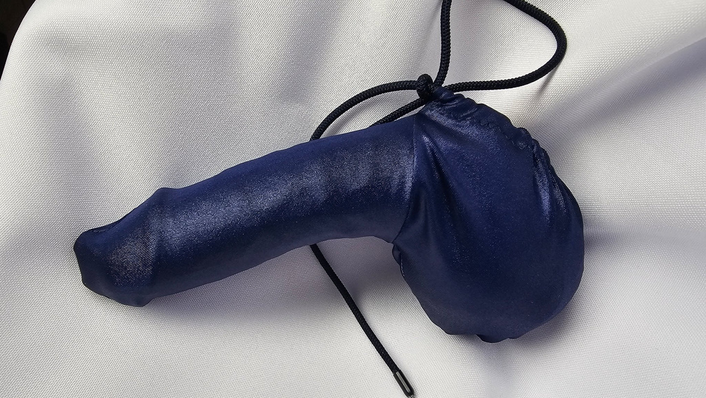 Penissocke Lümmeltüte Juwelensäckchen Dunkelblau Metallic Willy - Pyjama Lollybag - SEXSENSE
