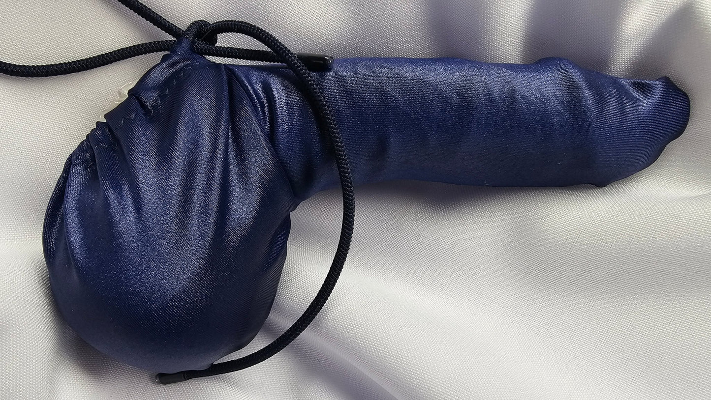 Penissocke Lümmeltüte Juwelensäckchen Dunkelblau Metallic Willy - Pyjama Lollybag - SEXSENSE
