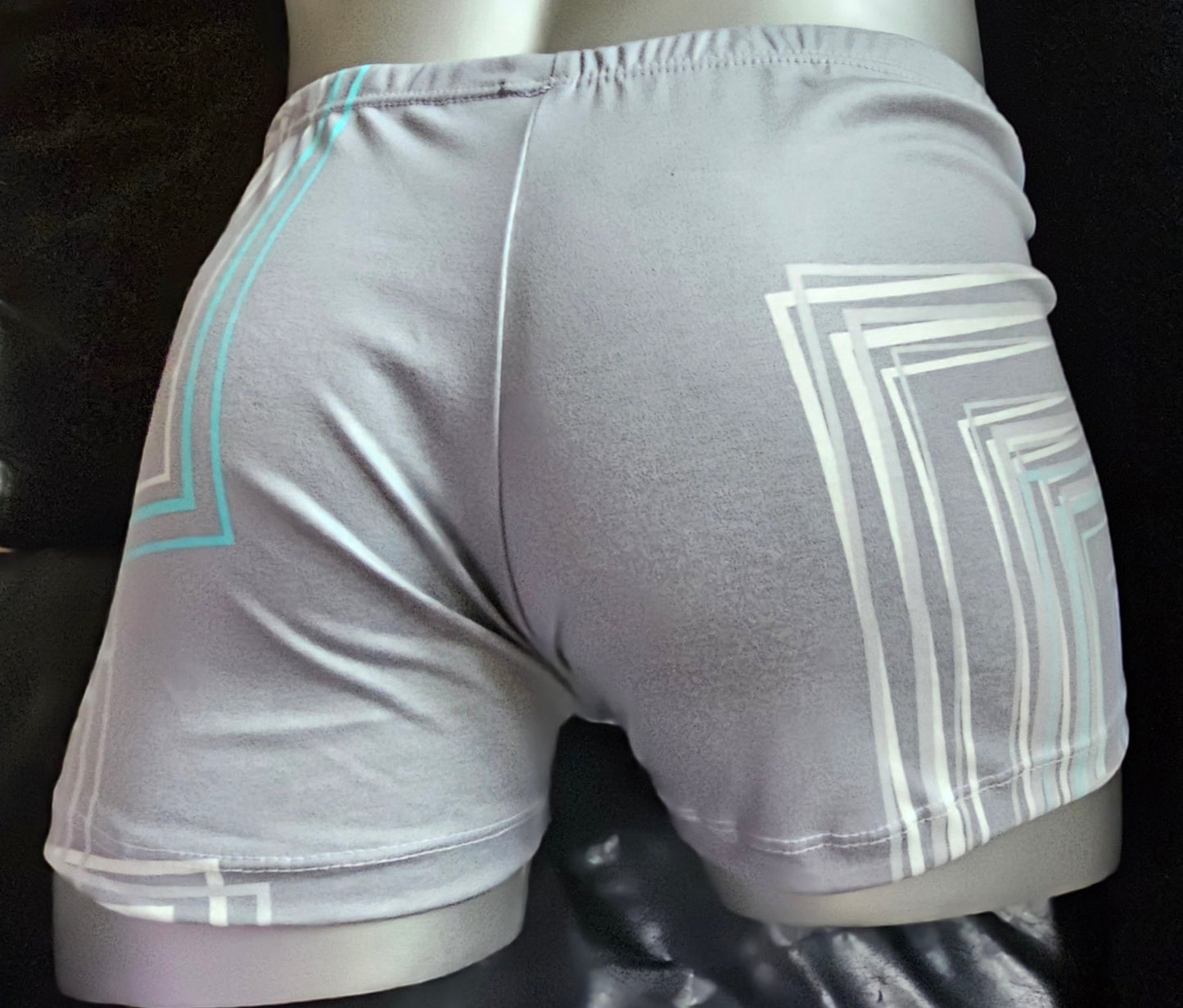 Boxershorts Herren Unterwäsche Schlafhose Unikat Retro - Design Baumwoll - Jersey grau - SEXSENSE