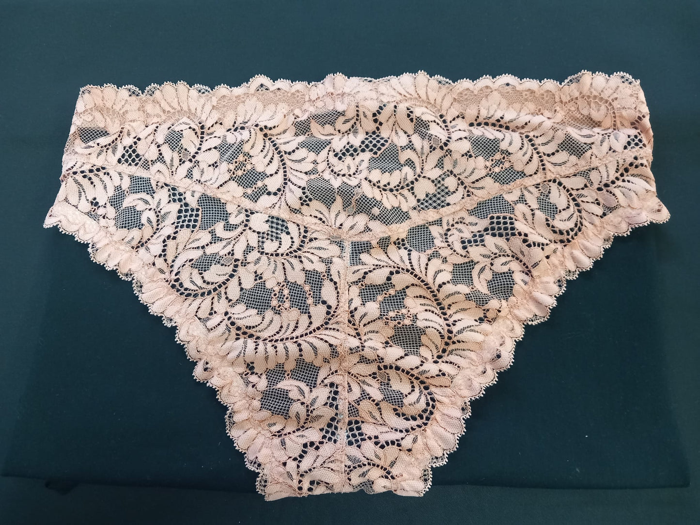 Herren Spitzen Slip Hipstein Rosenholfarben Femboy - SEXSENSE