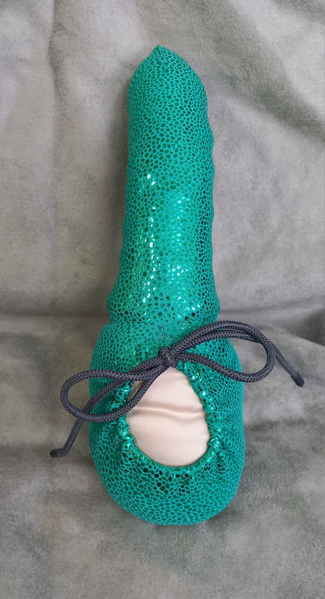 Penissocke Lümmeltüte Juwelensäckchen Lycra türkis/metallic Nusstüte Willypyjama - SEXSENSE