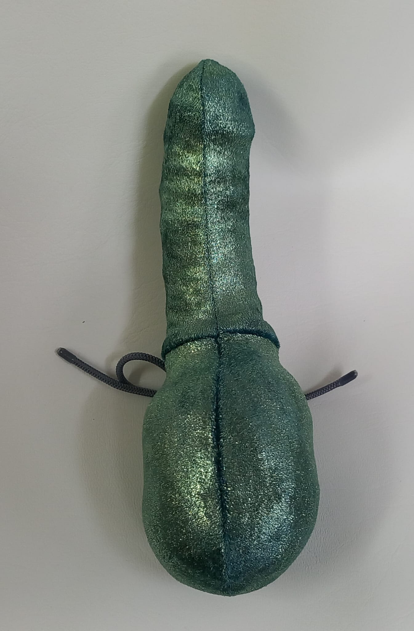 Penissocke, Lümmeltüte, Juwelensäckchen, grüner Samt mit metallic Effekt Hodensack Eierwärmer Willy Pyjama Sackhalter - SEXSENSE