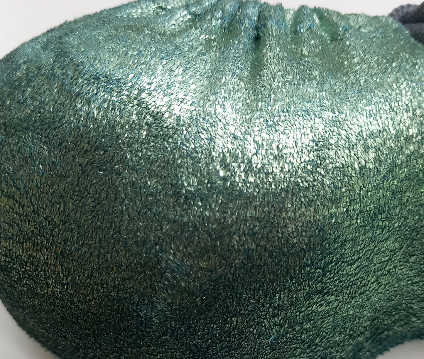 Penissocke, Lümmeltüte, Juwelensäckchen, grüner Samt mit metallic Effekt Hodensack Eierwärmer Willy Pyjama Sackhalter - SEXSENSE