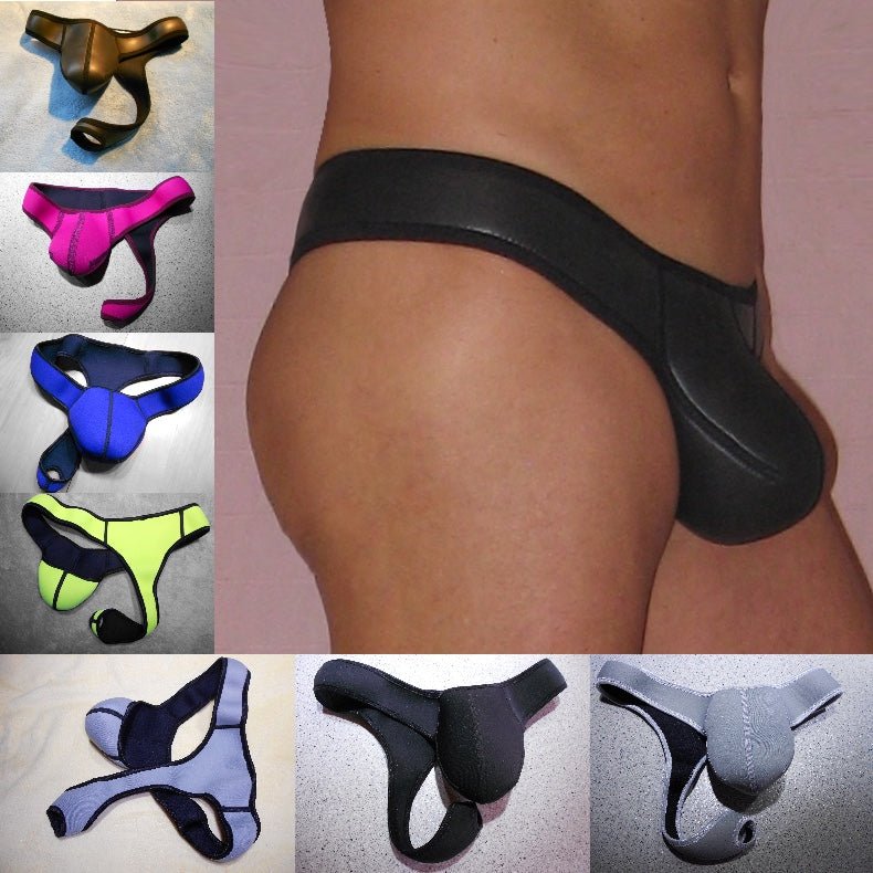 Echtes 3mm Neopren Lasso - G - String in Türkis und 8 weiteren Farben sexy kinky Harness Gay Toy - SEXSENSE