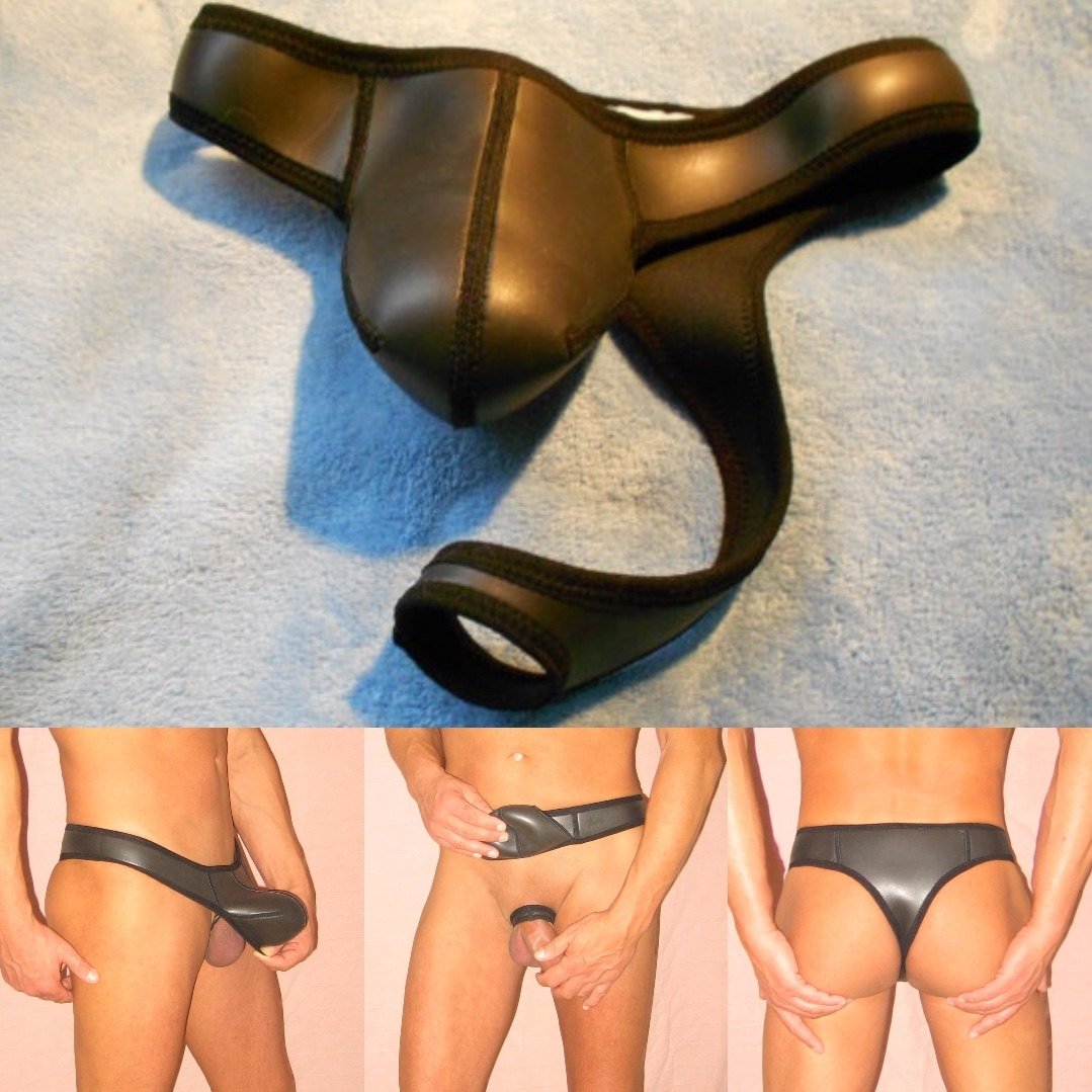 Herren Clubwear G - Sting Lasso - String Dessous sexy Unterwäsche Gay Glatthaut - Neopren NEU UNIKAT - SEXSENSE