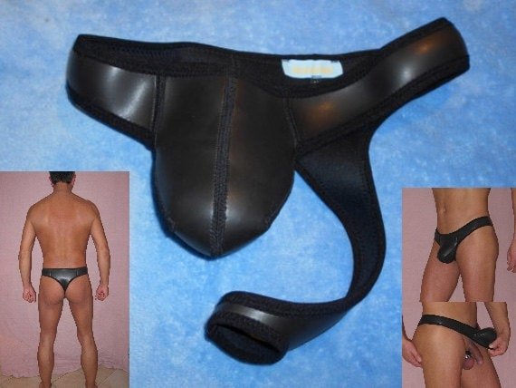 Herren Clubwear G - Sting Lasso - String Dessous sexy Unterwäsche Gay Glatthaut - Neopren NEU UNIKAT - SEXSENSE