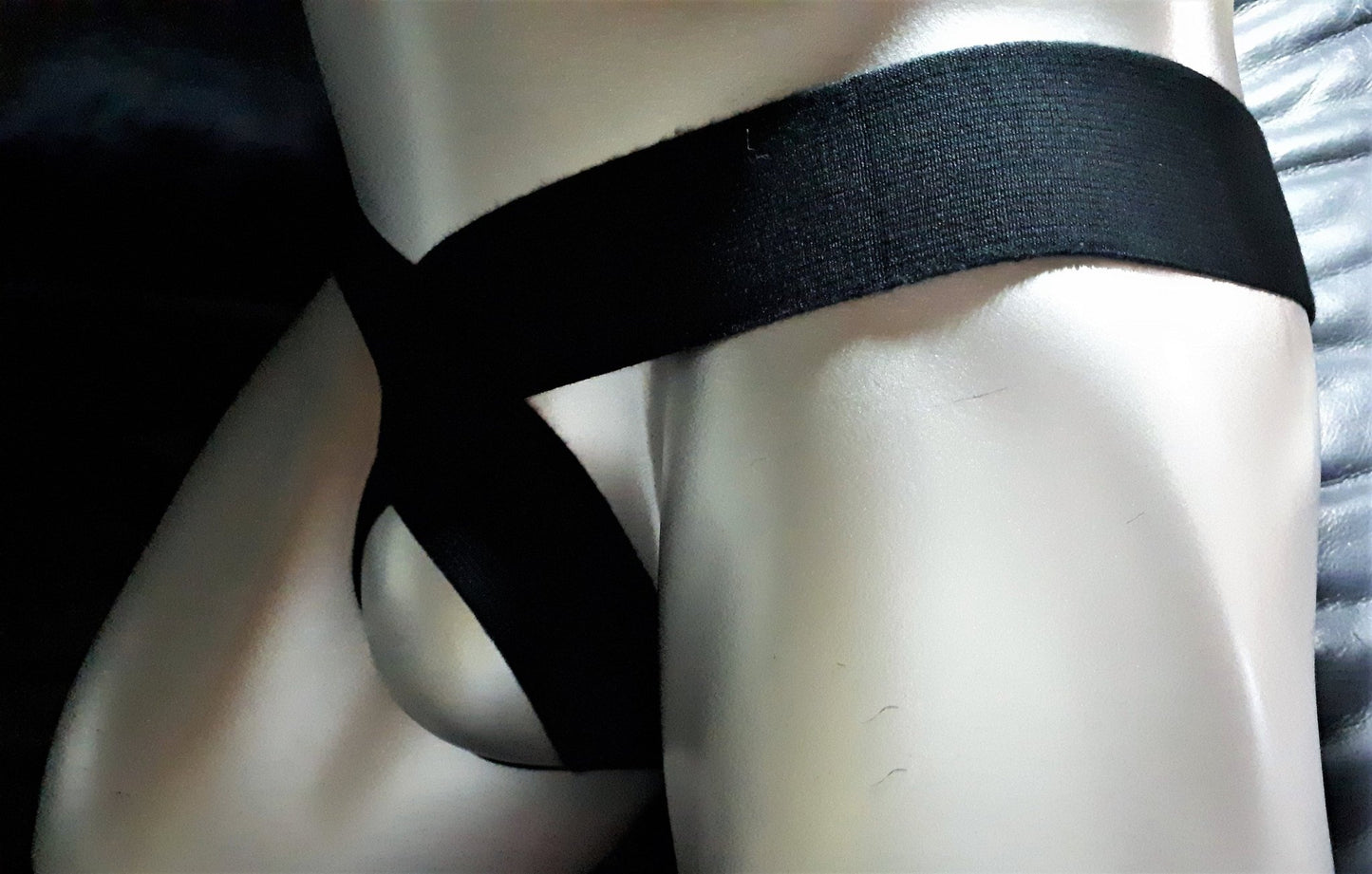 Sling Thong Jockstrap ouvert Push Up Slip Herren Toy schwarz - SEXSENSE