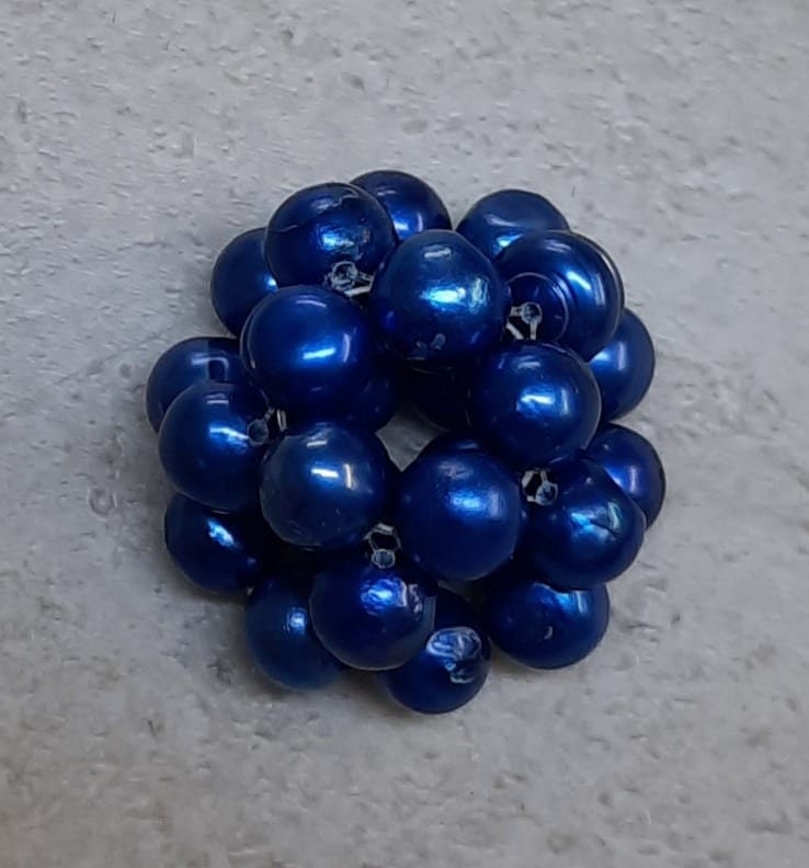 Scheiden Bon Bon Klitoris Stimulator Clit - Drops labial Damen Candy aus echten Perlen in royalblau - SEXSENSE