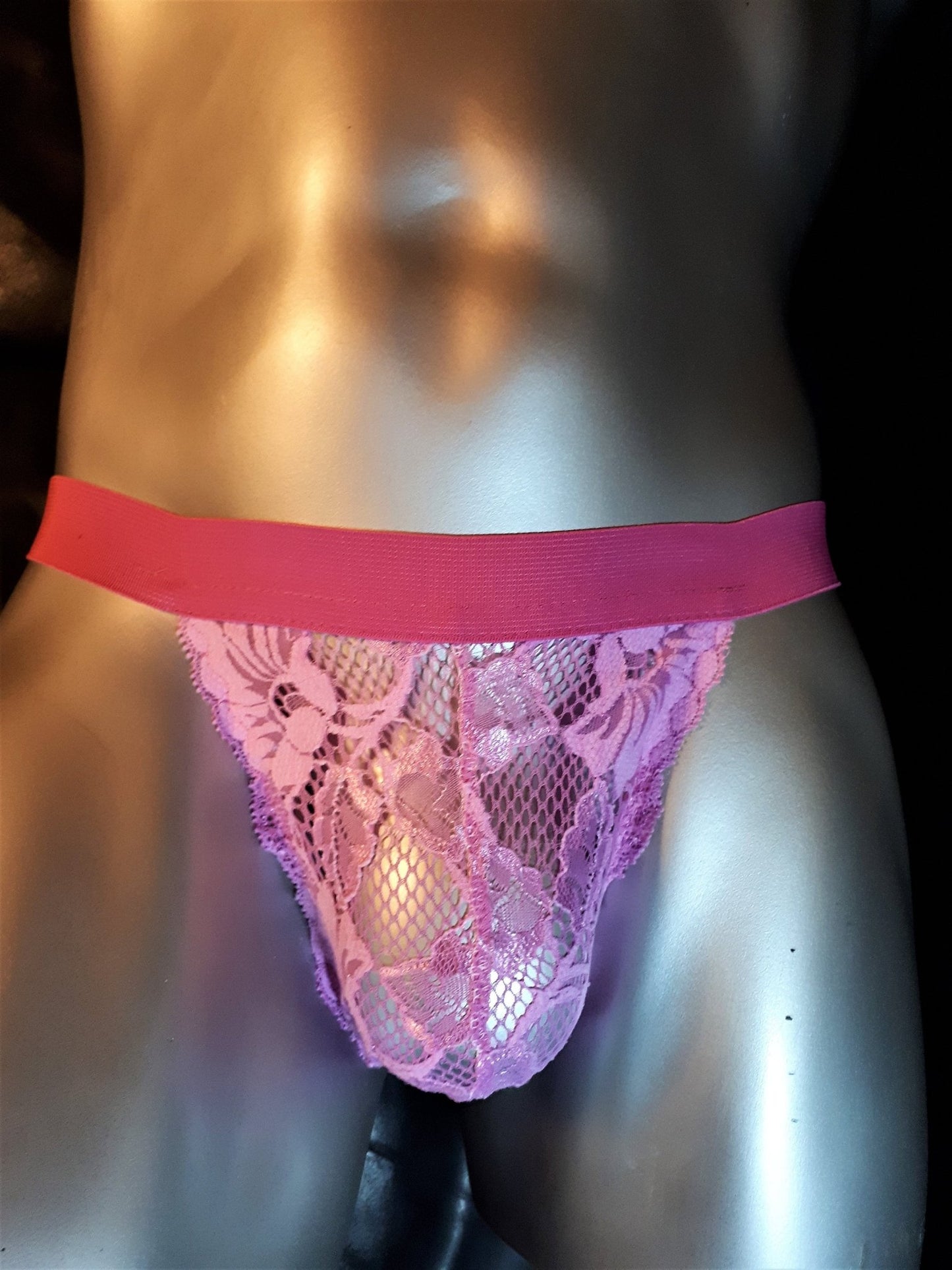 String verspielt feminin zart rosa Spitze - SEXSENSE