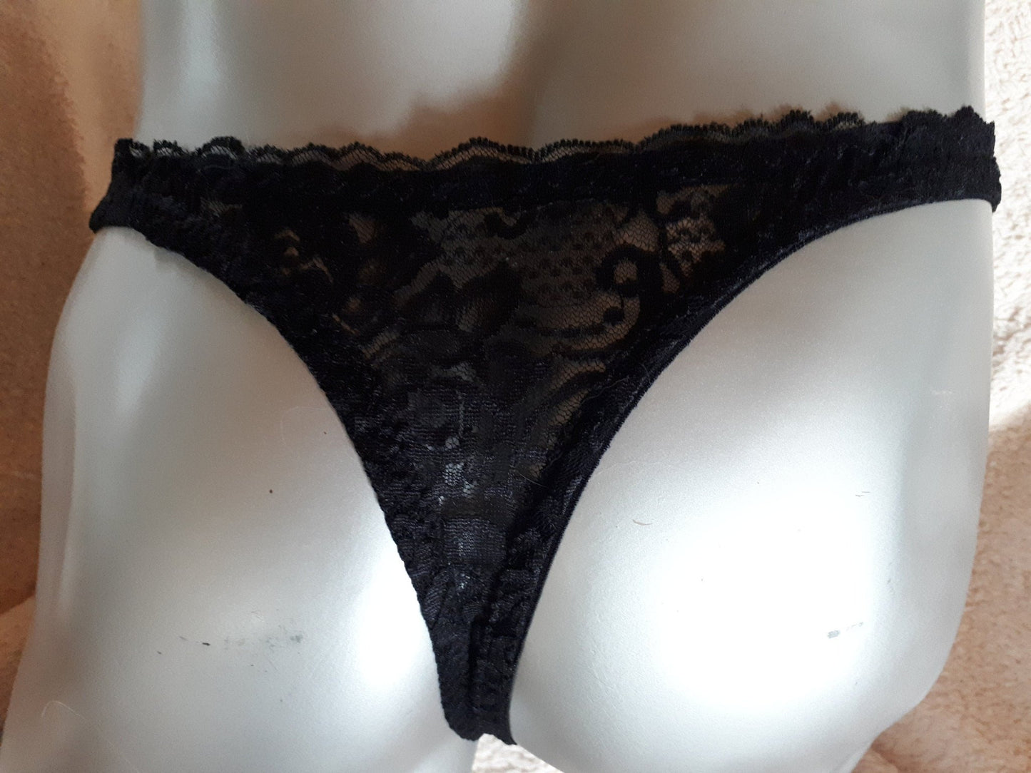 Spitzen - String mit Front - Schnürung Herren Lingerie Suspensorium Corsage 4Farben - SEXSENSE
