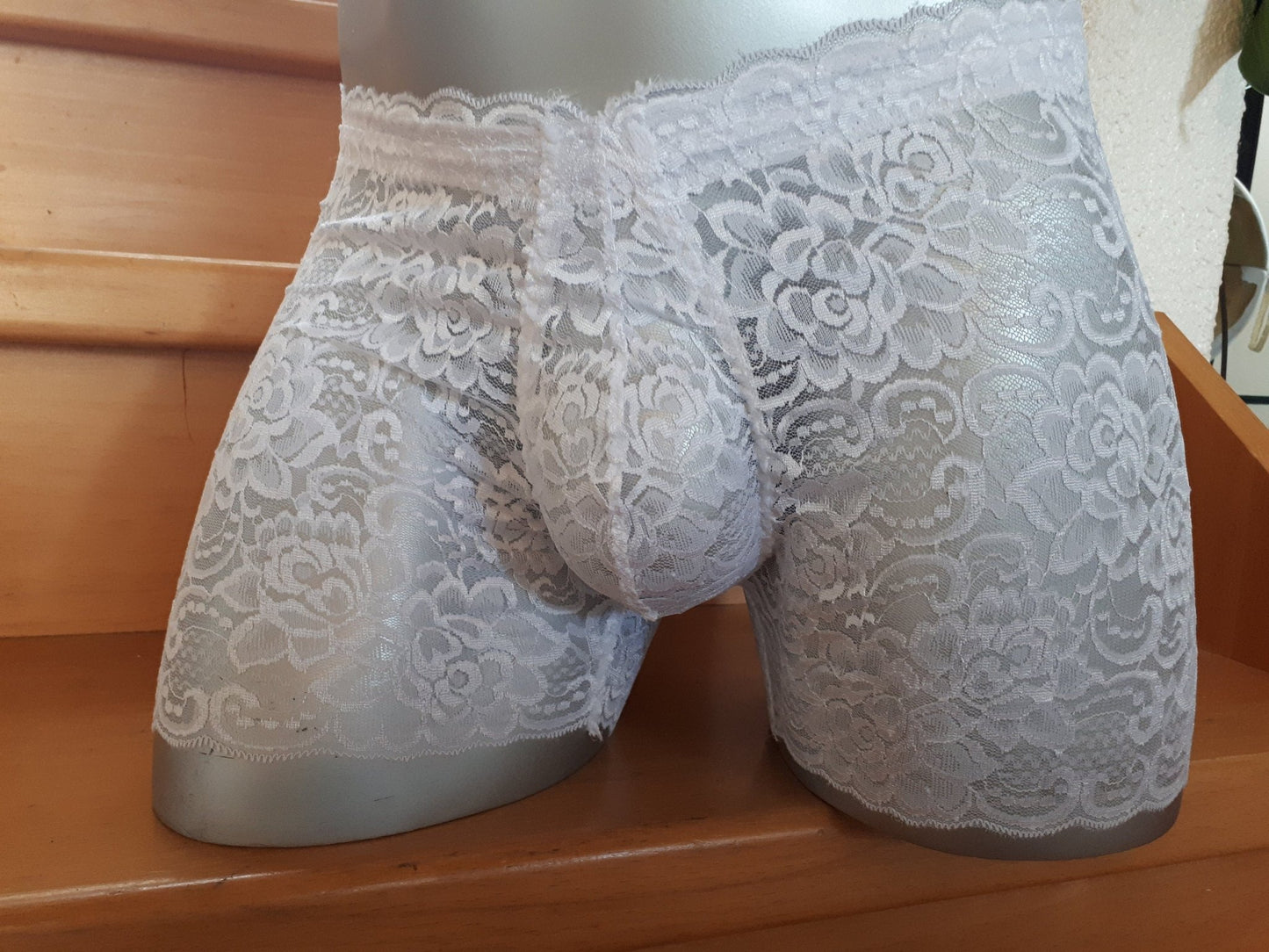 Herren Boxershorts aus Spitze 7 Farben Unterwäsche Po - offen open Butt Reizwäsche ouvert Fetisch - SEXSENSE