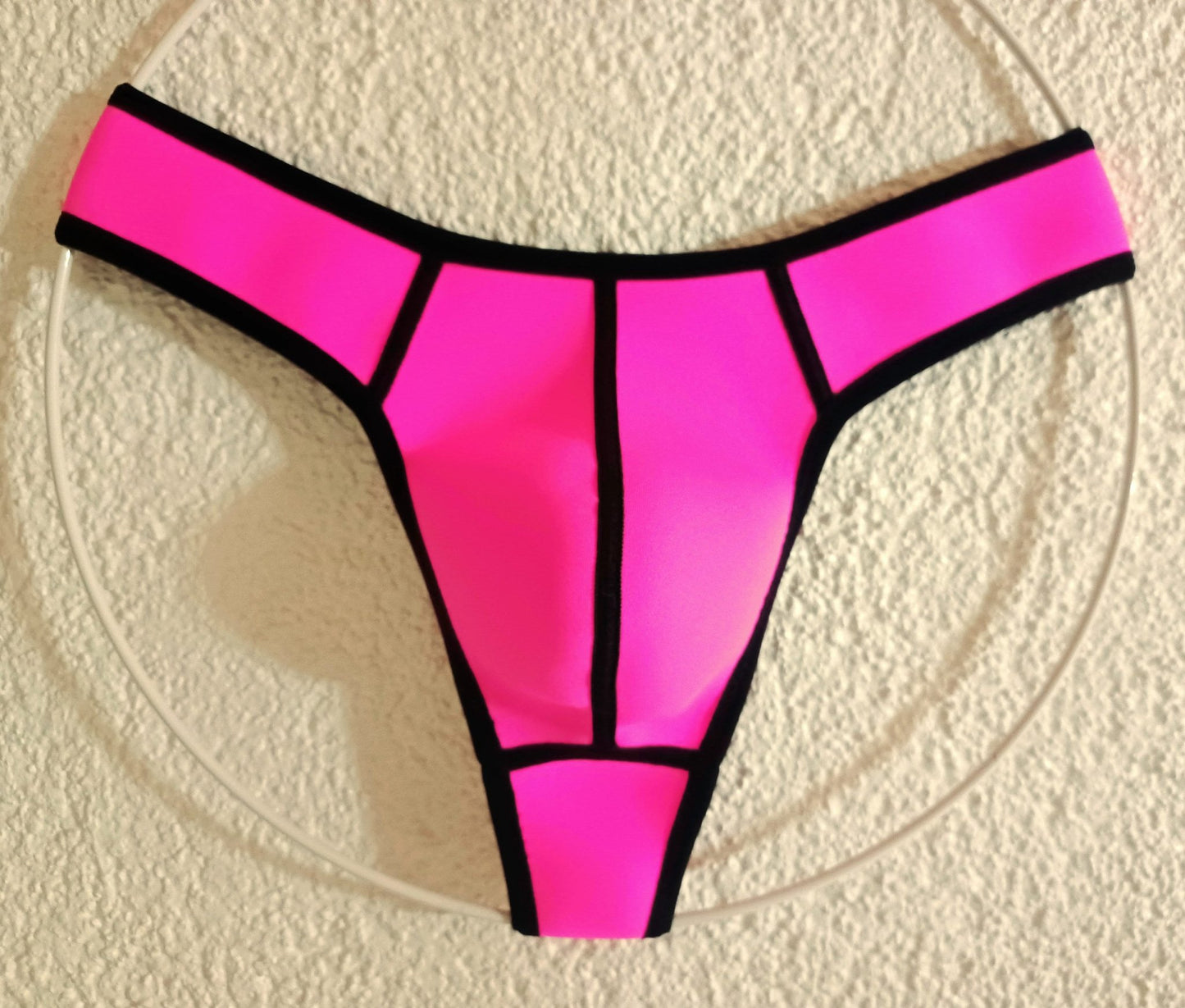 Badehose Neopren String Tanga neonpink Schwitzhose und weitere Farben - SEXSENSE
