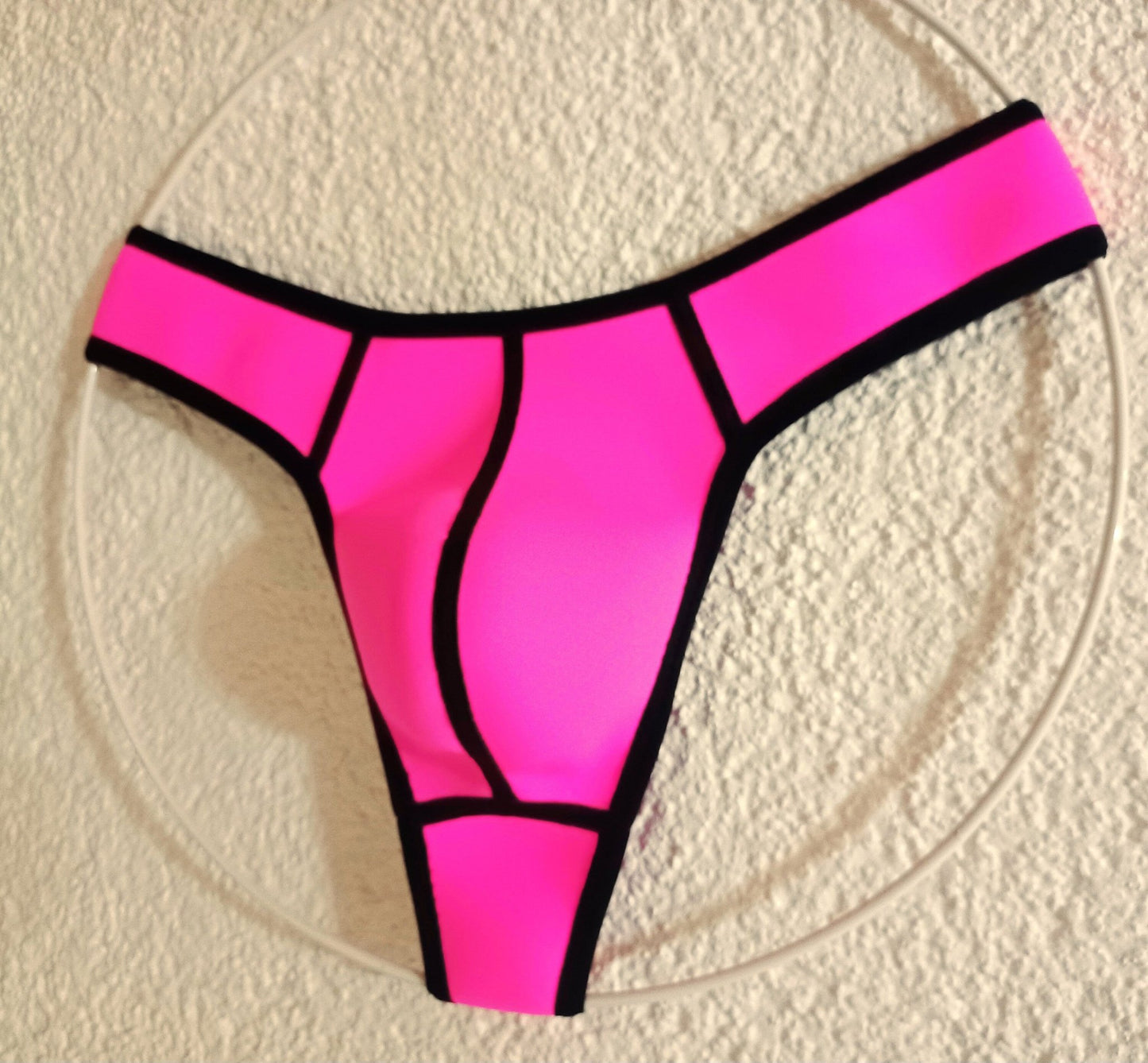 Badehose Neopren String Tanga neonpink Schwitzhose und weitere Farben - SEXSENSE