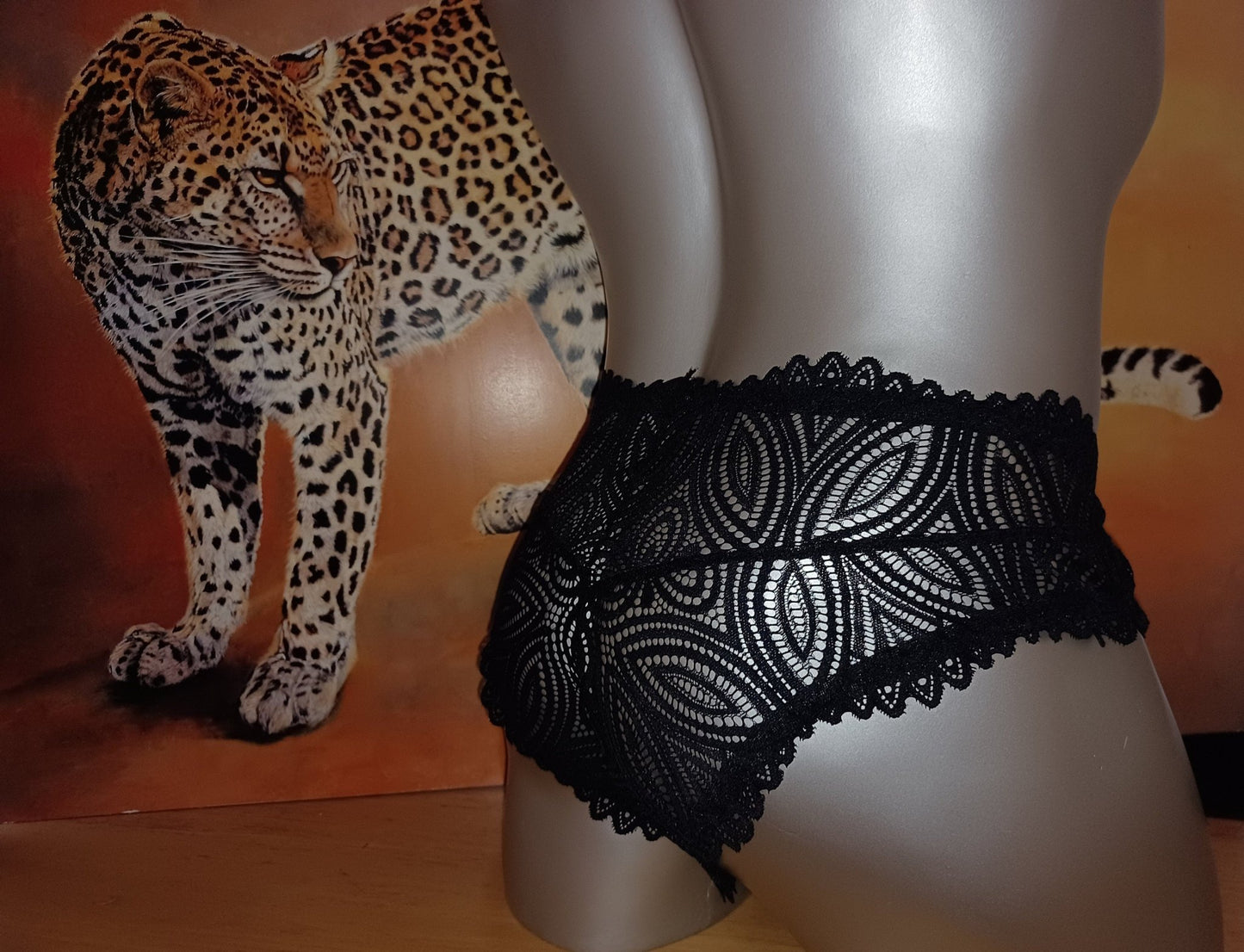 Herren Spitzen Slip Hipster schwarz Femboy - SEXSENSE