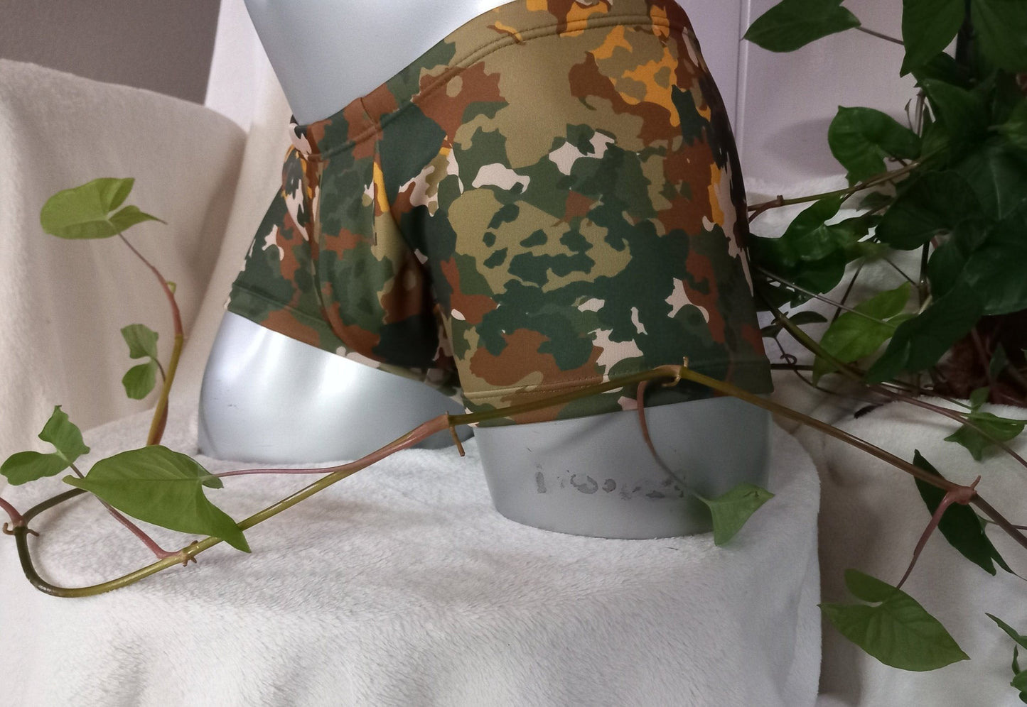 Bade - Boxershorts Badehose elastischer Scuba Jersey Camouflage - SEXSENSE