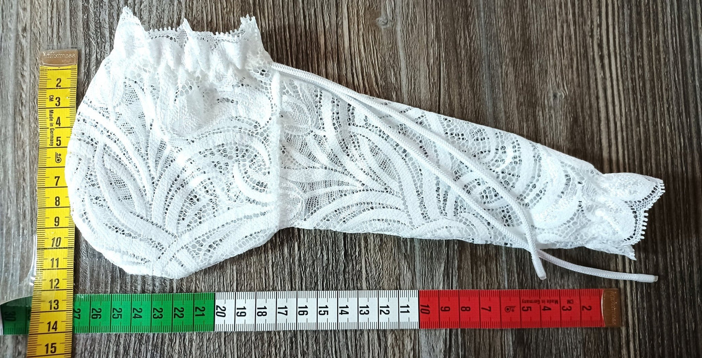 Penissocke Spitze weiß Willi - Pyjama Juwelenbeutel - SEXSENSE
