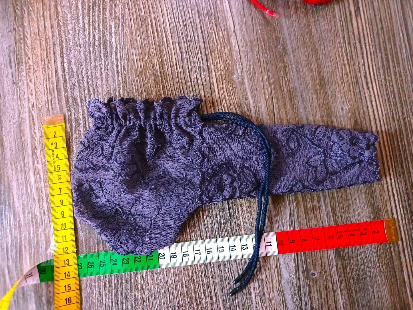 Penissocke Willi - Pyjama Juwelenbeutel Nusstüte Spitze dunkelblau Lolly - Bag - SEXSENSE