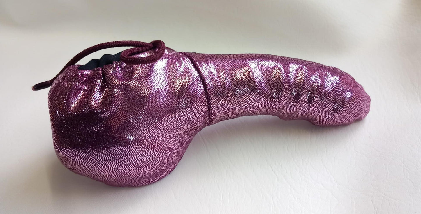 Penissocke Lümmeltüte Juwelensäckchen beerenfarben metallic Lycra Sleeve - SEXSENSE