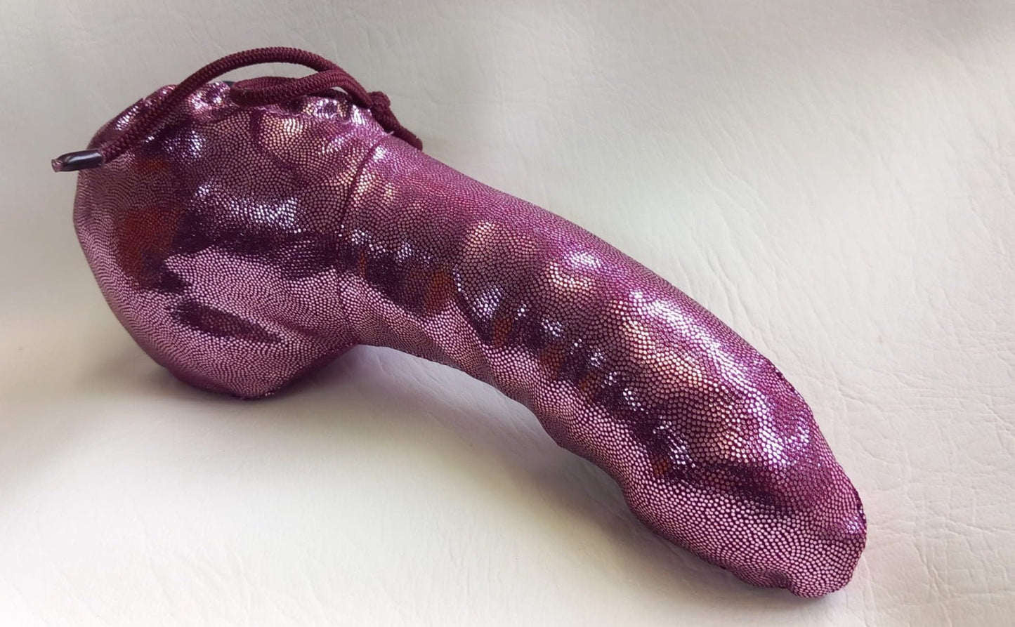 Penissocke Lümmeltüte Juwelensäckchen beerenfarben metallic Lycra Sleeve - SEXSENSE