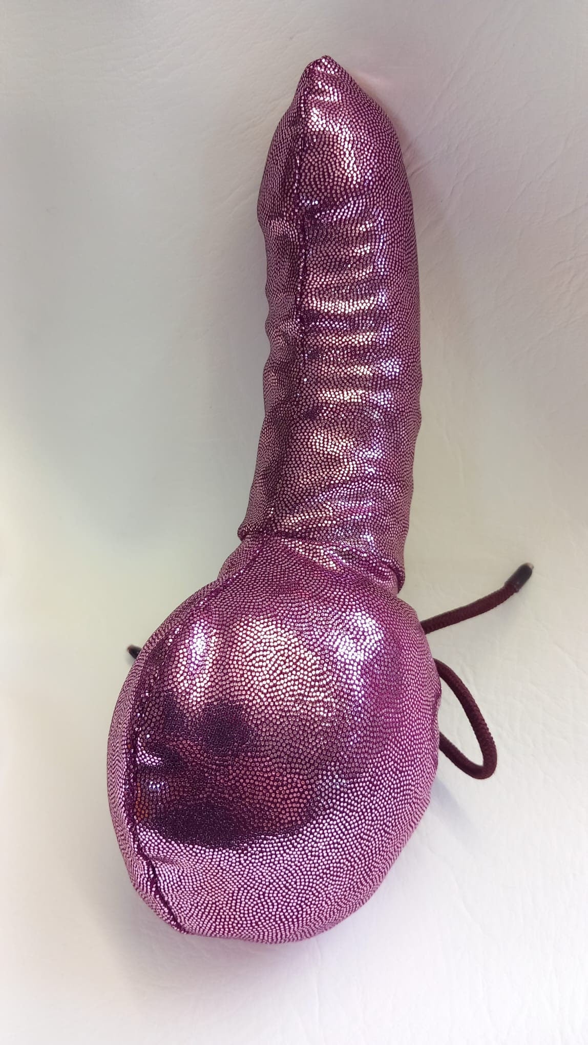 Penissocke Lümmeltüte Juwelensäckchen beerenfarben metallic Lycra Sleeve - SEXSENSE