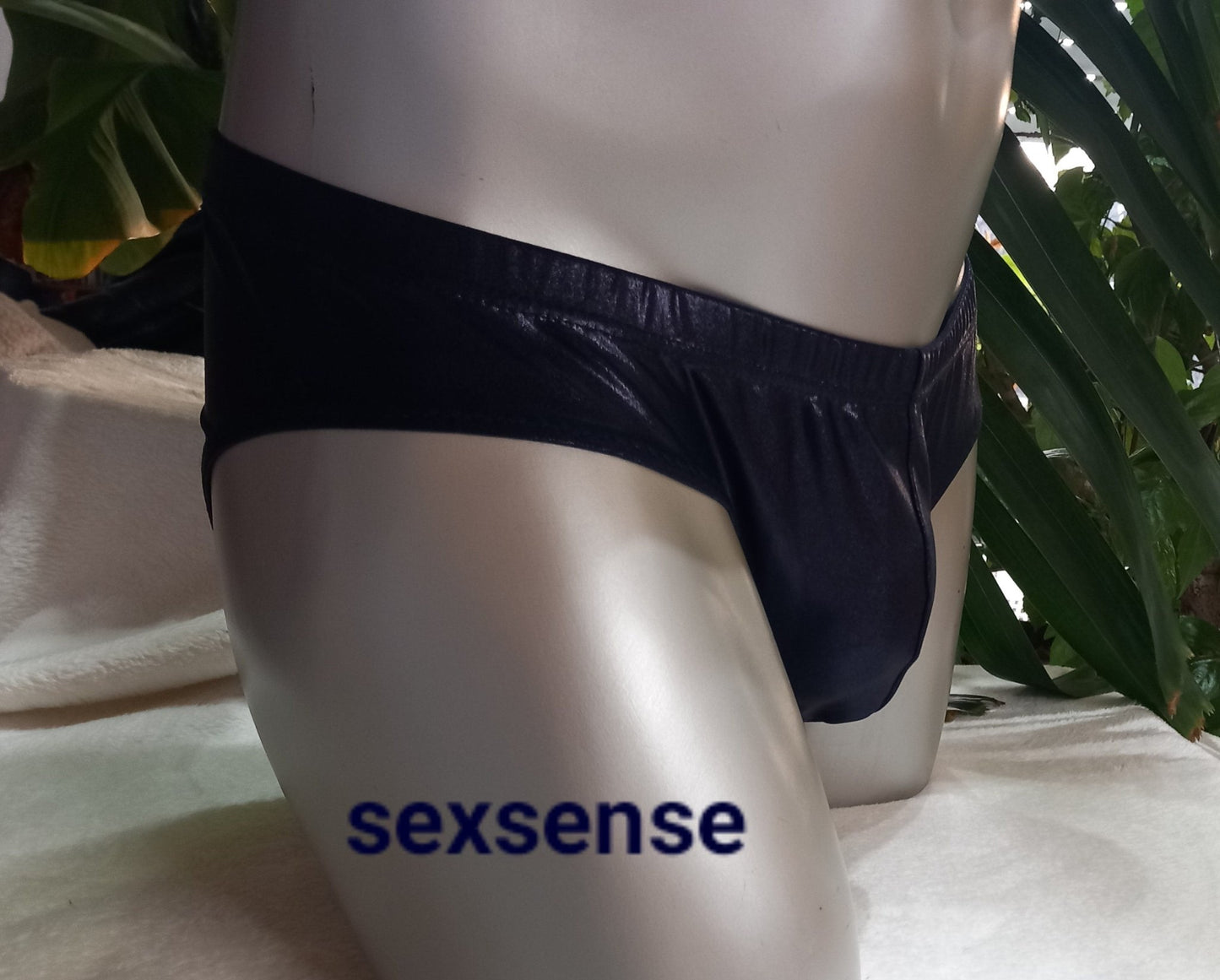 Slip Hipster open Butt Po offen Reizwäsche ouvert Herren metallic Lycra Dessous Unterwäsche Lingerie Gay Spielzeug adult - SEXSENSE
