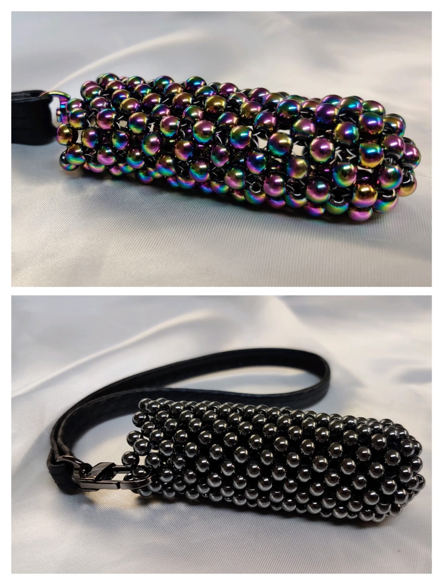 Dildo Massager Vaginal Stimulator Flatterer Erotic Black Lust Beads Finger Hematite Lady-Toy