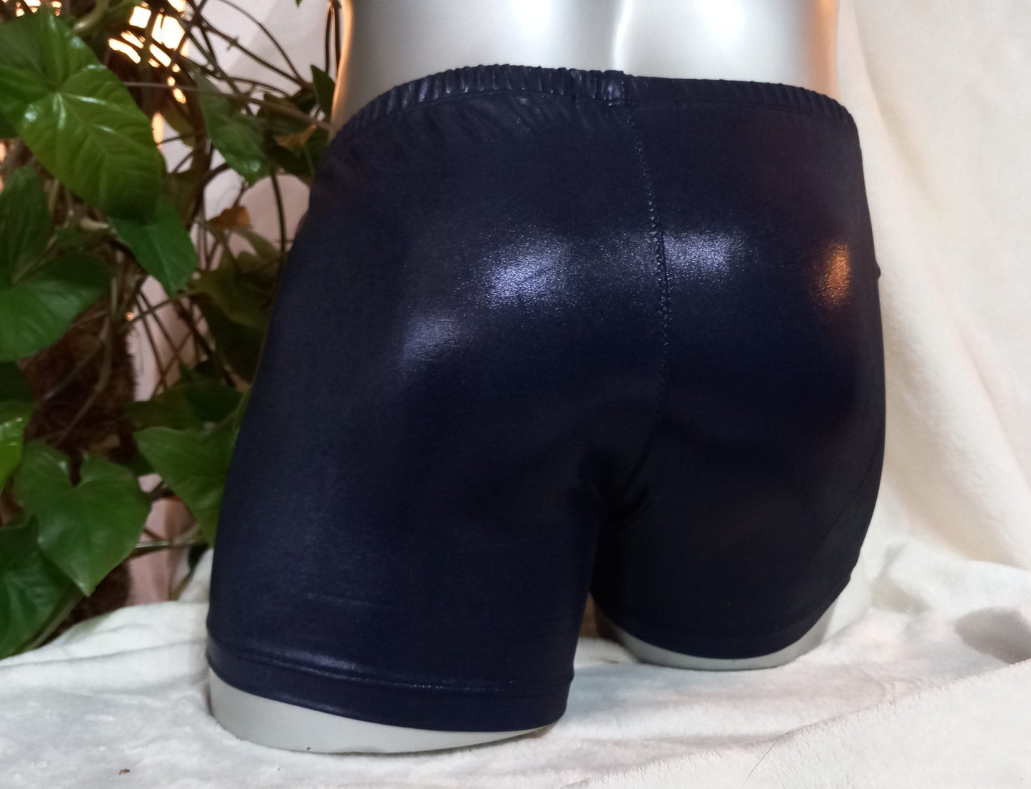Badehose Boxershorts dunkelblau Metallic Geschenk Männer Homme Man Male Boy elastischer Lycra - SEXSENSE