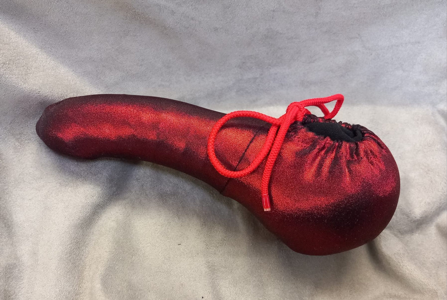 Penissocke Lümmeltüte Juwelensäckchen teufels rot Metallic Sleeve elastische Lycra - SEXSENSE