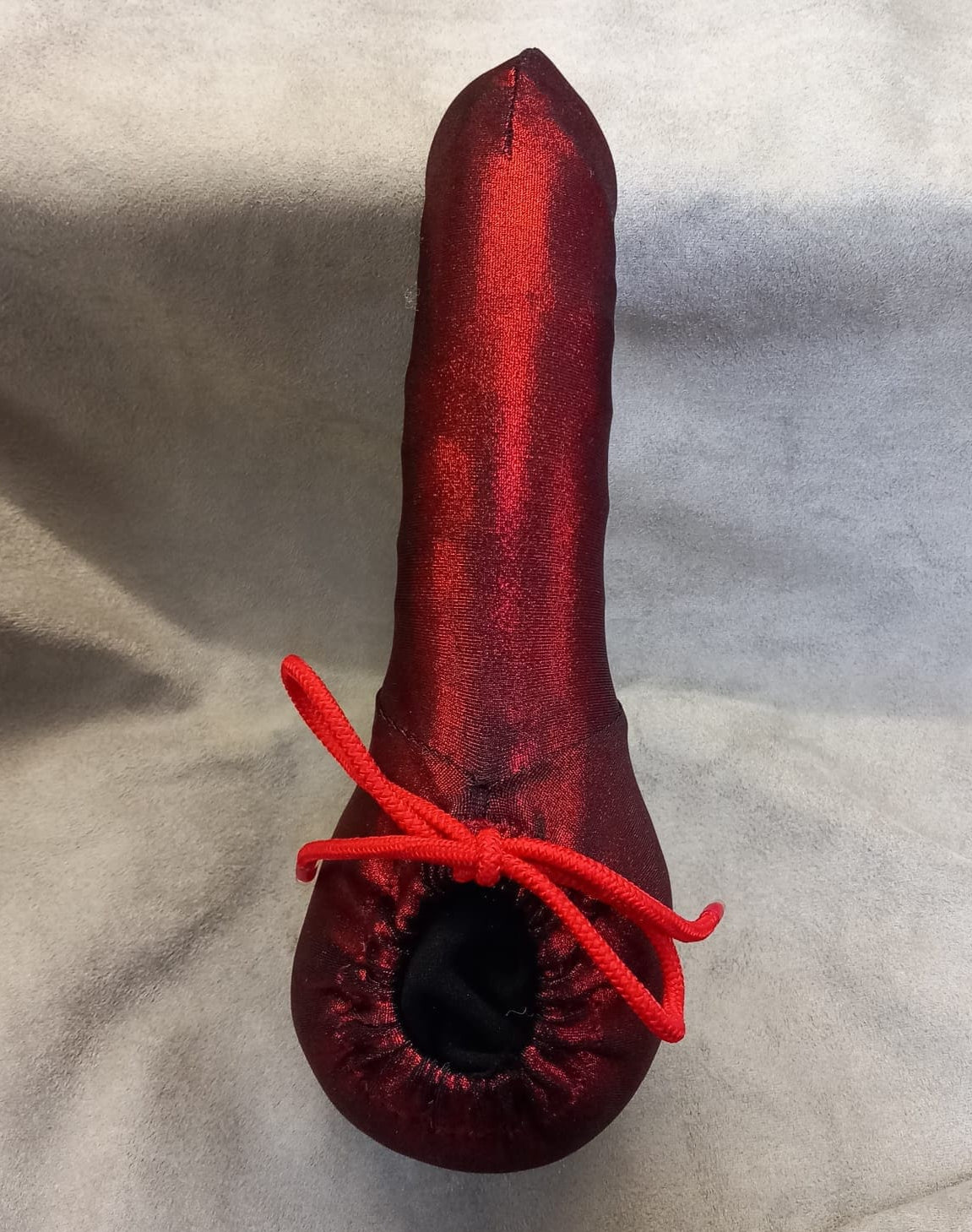 Penissocke Lümmeltüte Juwelensäckchen teufels rot Metallic Sleeve elastische Lycra - SEXSENSE