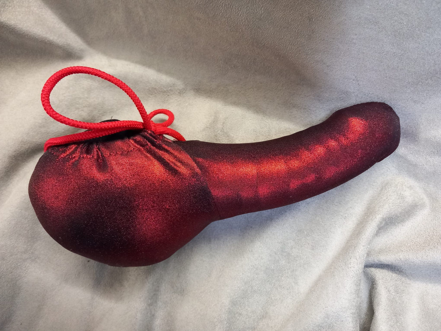 Penissocke Lümmeltüte Juwelensäckchen teufels rot Metallic Sleeve elastische Lycra - SEXSENSE