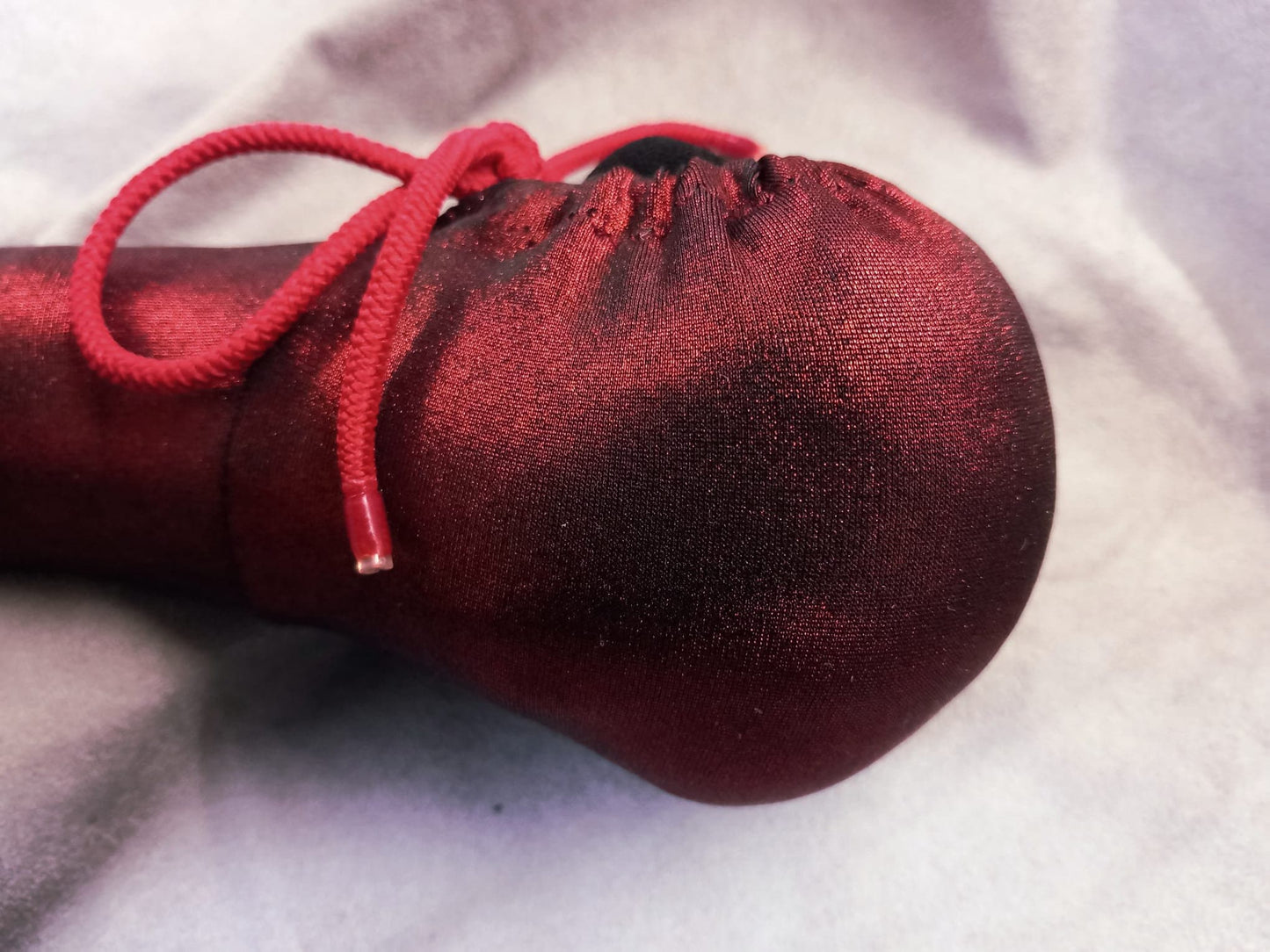 Penissocke Lümmeltüte Juwelensäckchen teufels rot Metallic Sleeve elastische Lycra - SEXSENSE