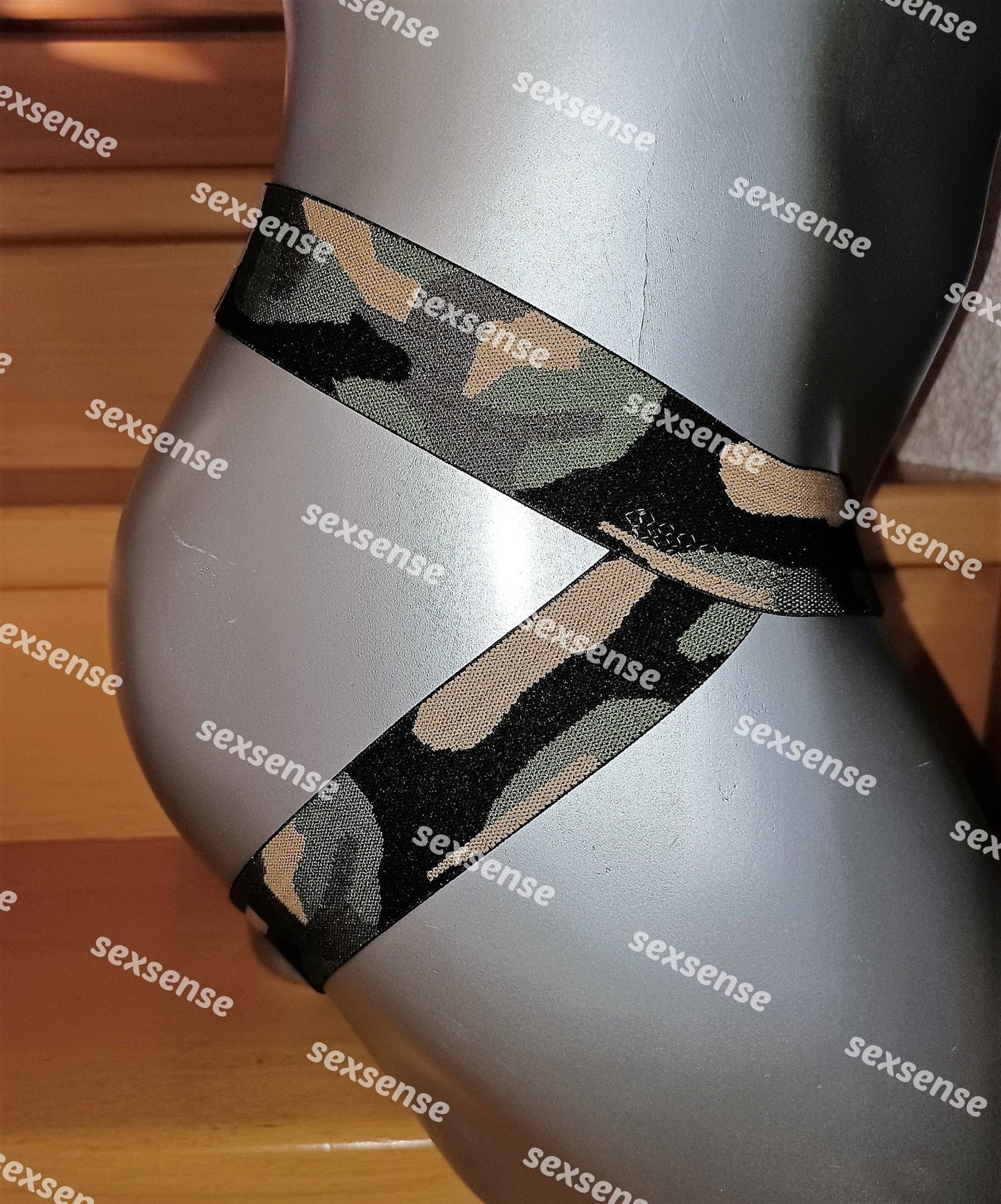 Sling Thong Camouflage Jockstrap ouvert Push Up Slip armeefarben camouflage - SEXSENSE