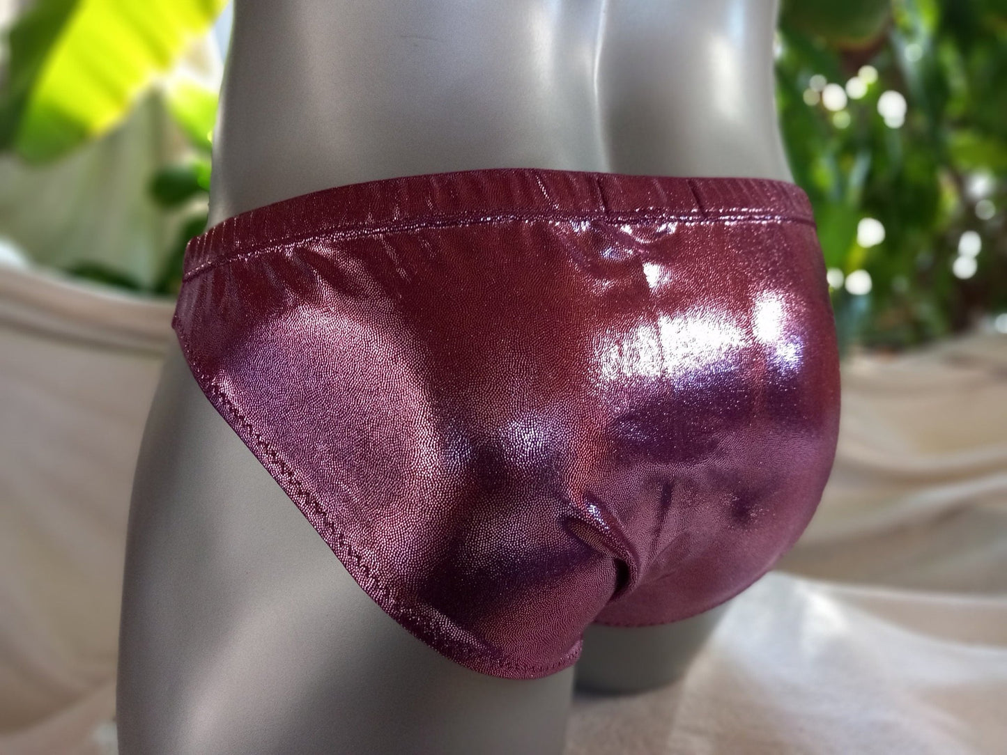 LETZTER ARTIKEL Herren Badehose elastisches Lycra rosa metallic - SEXSENSE
