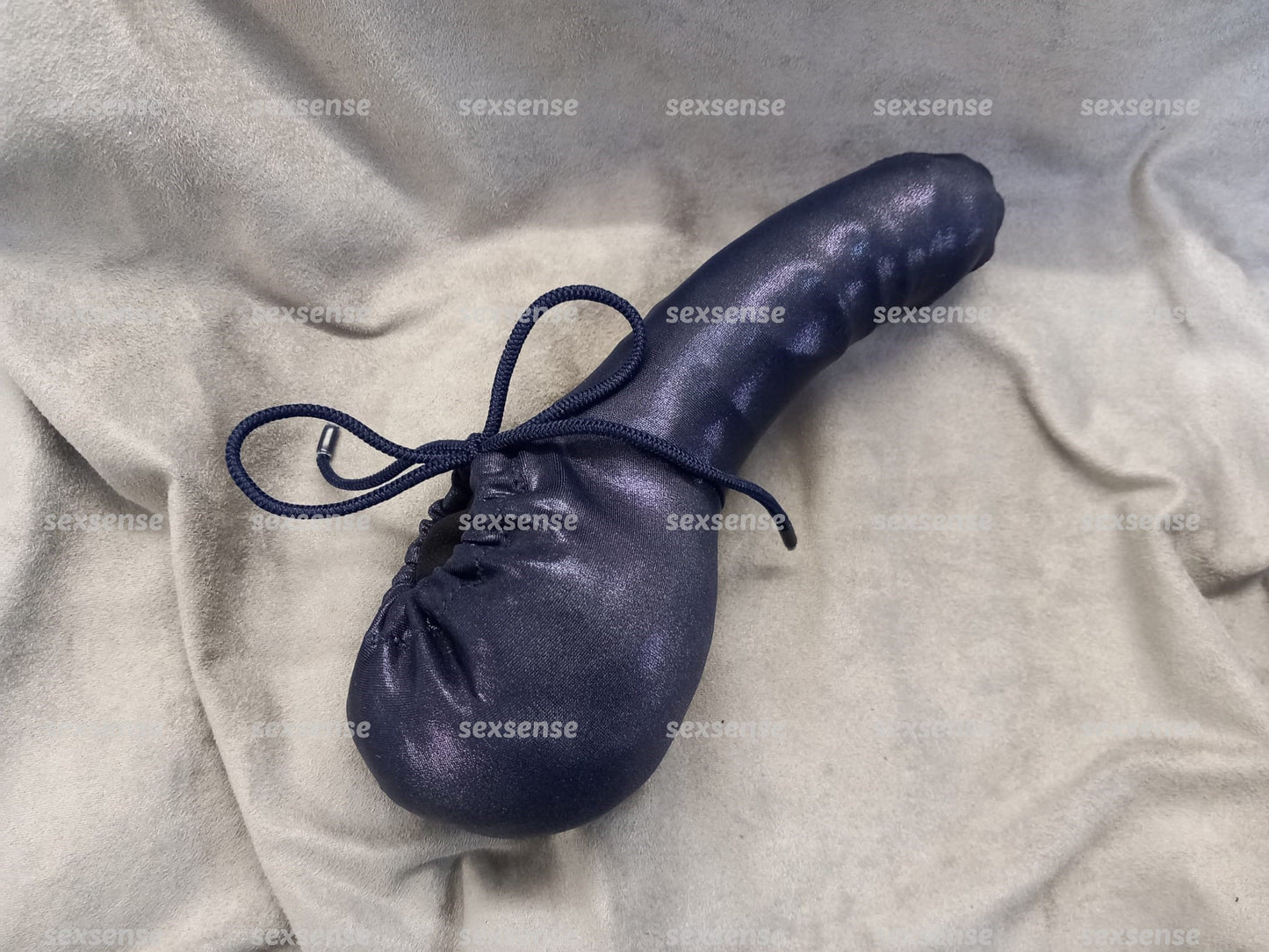 Penissocke Lümmeltüte Juwelensäckchen Satan schwarz wetlook Glockenwärmer Sackhalter - SEXSENSE