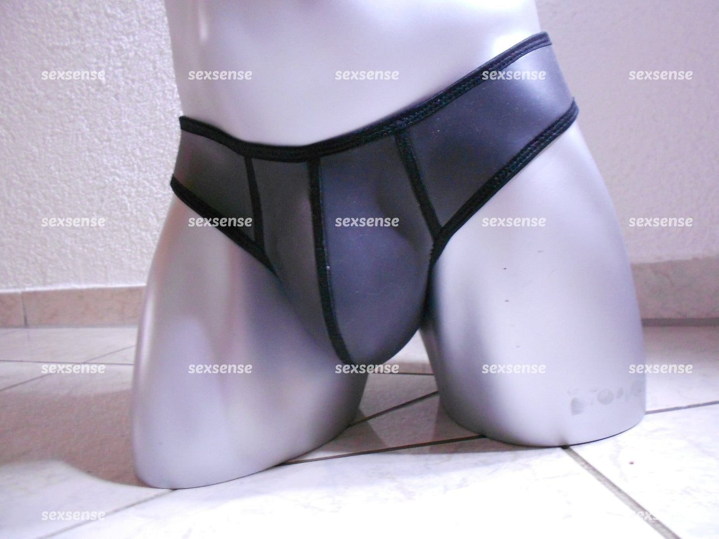 Neopren Glatthaut String Herren Badehose 3mm dick Profi Schwimmer Fetisch sexy Schwitzhose - SEXSENSE