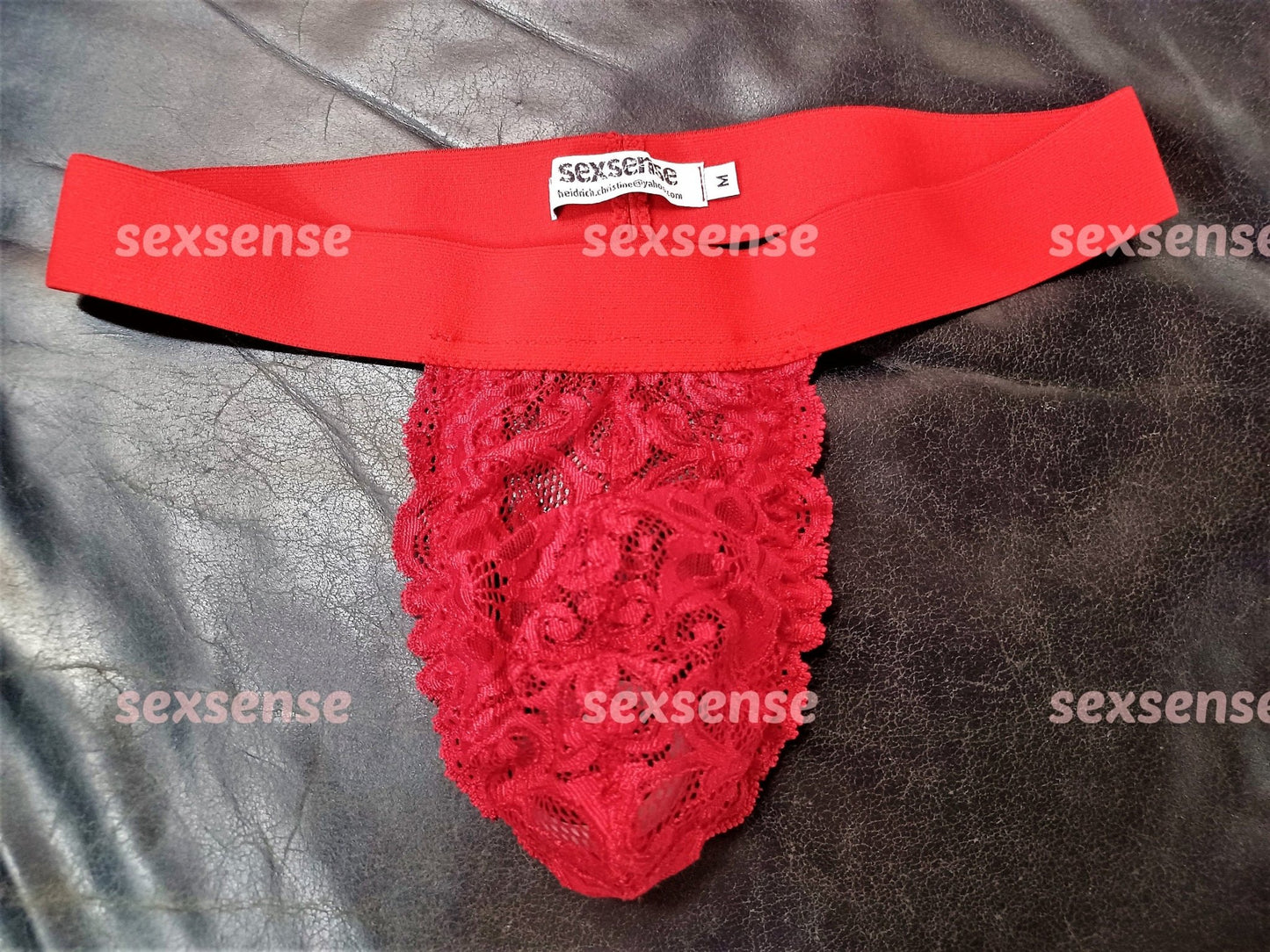 G - String Thong Sackhalter Spitze ouvert Po frei sexy Analplug viele Farben - SEXSENSE