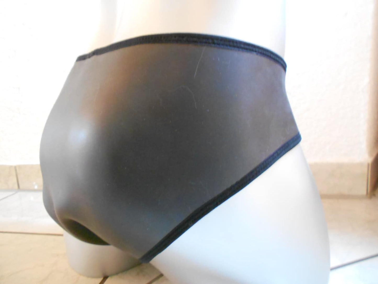 Neopren Herren Badehose echt Glatthaut Sharkskin Profi Schwimmer Triathlon Schwitzhose - SEXSENSE