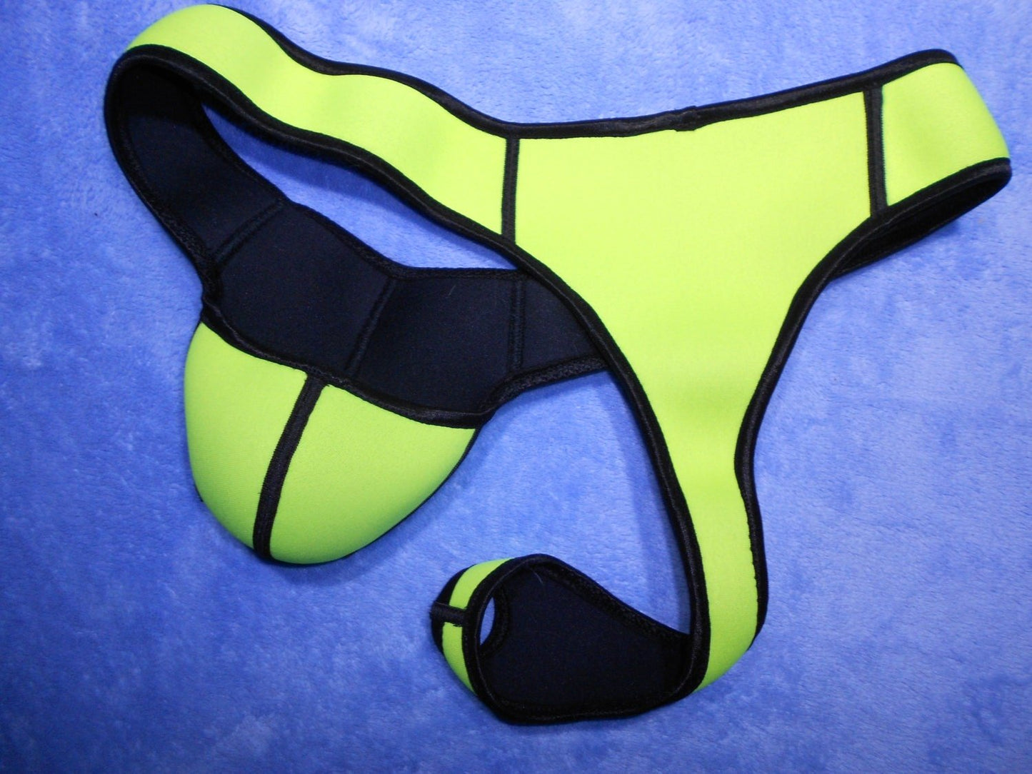 Lasso - G - String 3mm Neopren Neongelb sexy kinky Harness Gay Toy - SEXSENSE