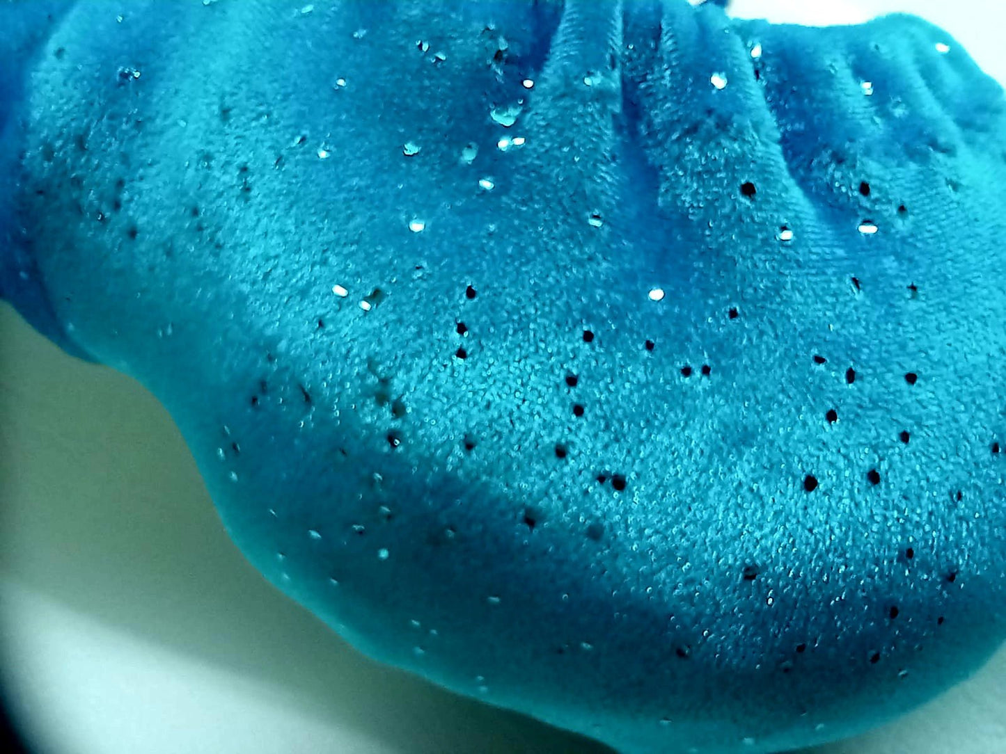 Penissocke, Lümmeltüte, Juwelensäckchen, türkis farbener Samt mit Glitter Onesleeve Willypyjama - SEXSENSE